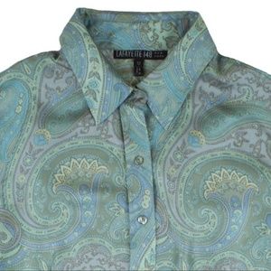Lafayette 148 New York silk dress top blouse